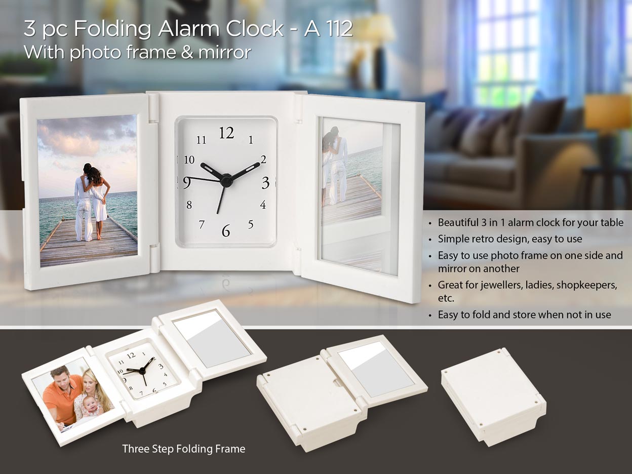 Beautiful 3 in 1 alarm clock for your table
